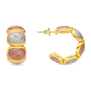 Pendientes Saiol acabado oro amarillo 18k