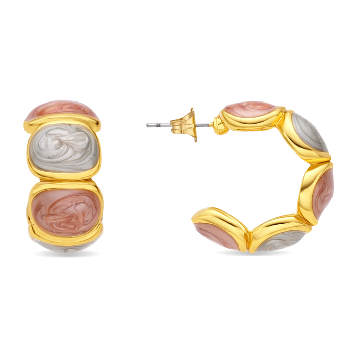 Pendientes Saiol acabado oro amarillo 18k