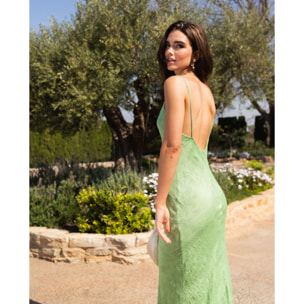 Vestido midi de tirantes