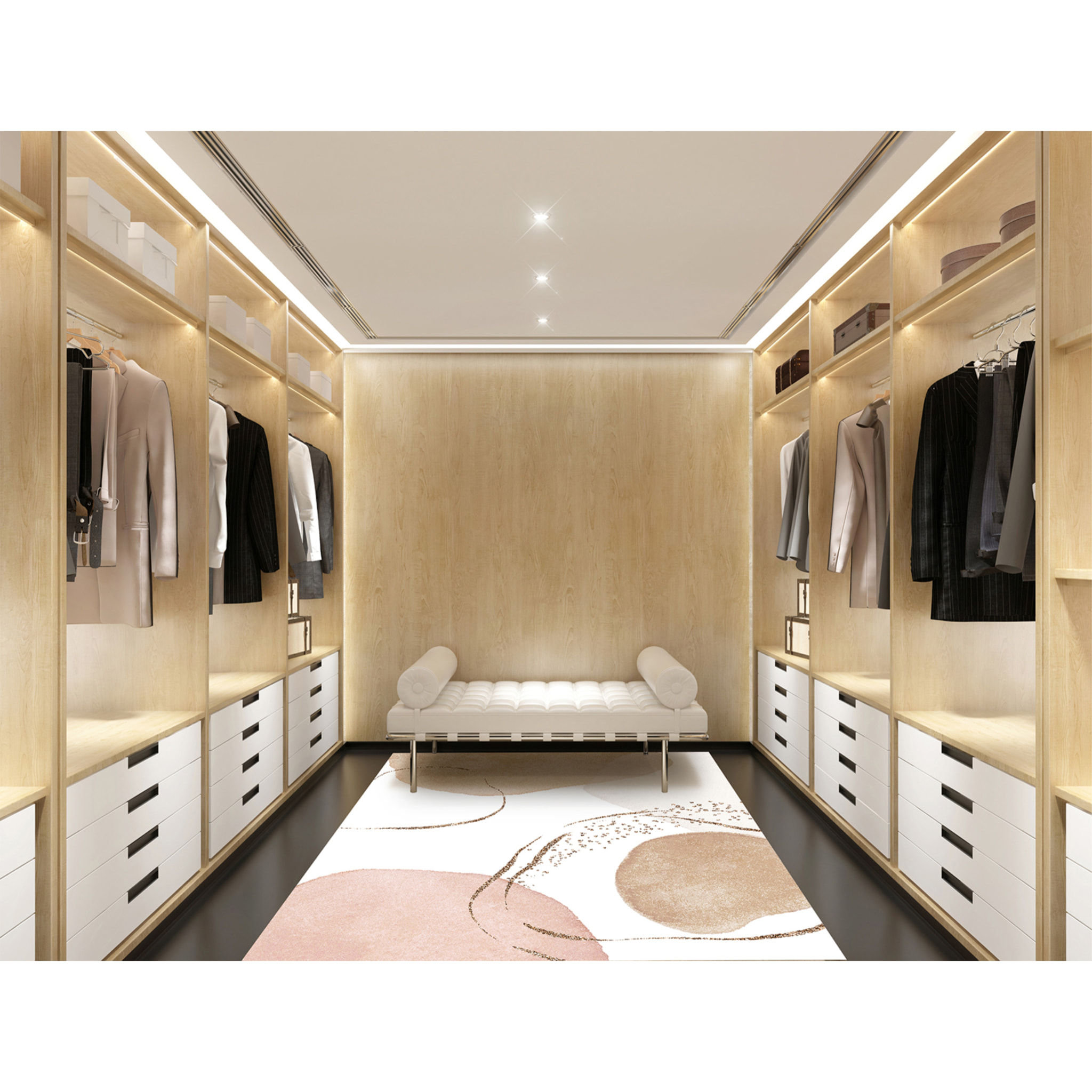 Alfombra de vinilo CERAMIKO, Ivanna, diseño moderno 200x300 cm