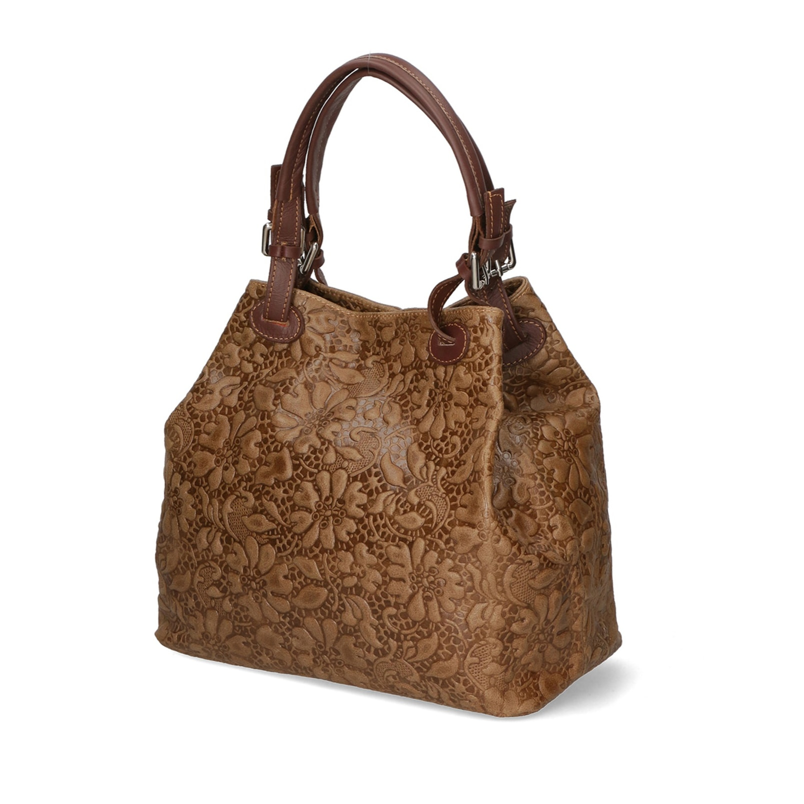 Borsa a mano da donna - Modello Elenia - Vera pelle - 33.0 x 29.0 x 16.0 cm