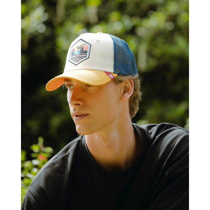 Gorra Trucker Born to Surf Marron The Indian Face para hombre y mujer