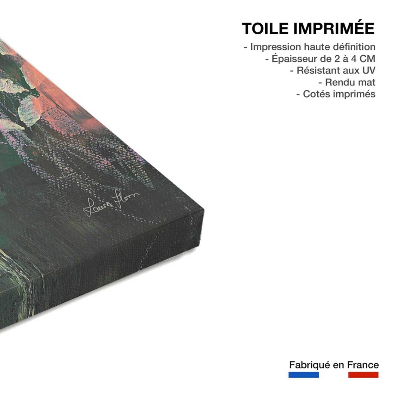 Tableau Tips brush Toile imprimée