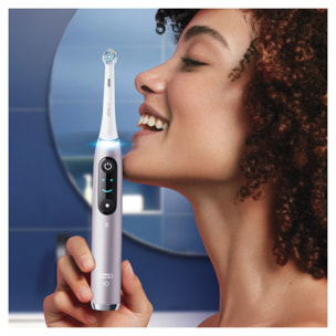 Oral-B iO 9 - Avec Etui de Voyage et Porte Brossette - Rose Quartz - Brosse À Dents Électrique