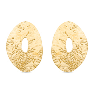 Pendientes Lux by Lux acabadoss en oro amarillo 18K