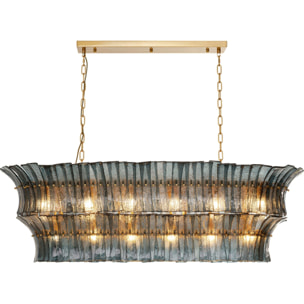 Suspension Venezia bleue 130cm Kare Design