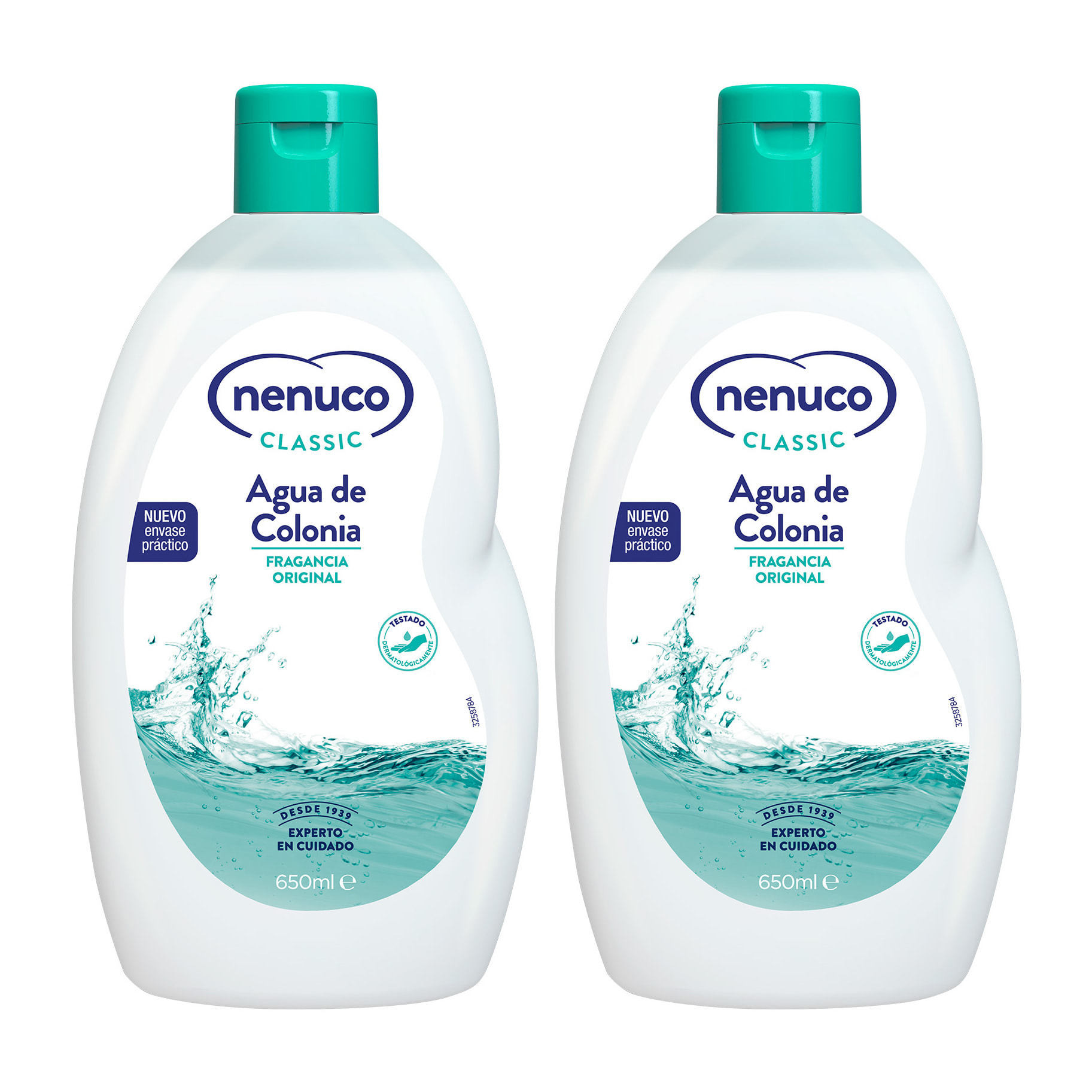 Nenuco Classic Agua de Colonia, Fragancia Original, pack 2x 650 ml