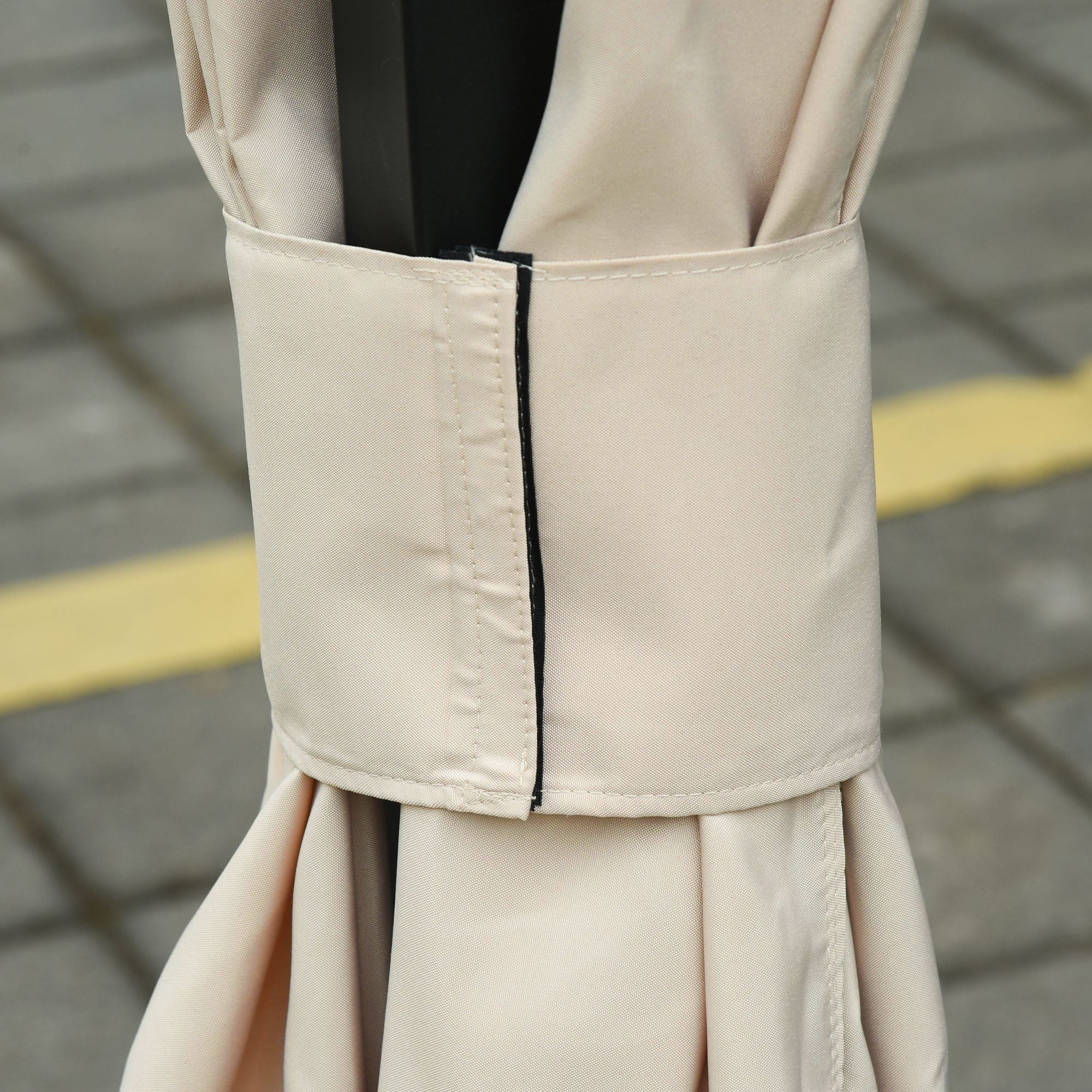 Outsunny 4 parois latérales pour pavillon de jardin tonnelle rigide 300 x 300 cm protéger de la pluie vent soleil beige