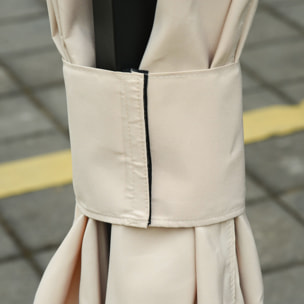 Outsunny 4 parois latérales pour pavillon de jardin tonnelle rigide 300 x 300 cm protéger de la pluie vent soleil beige