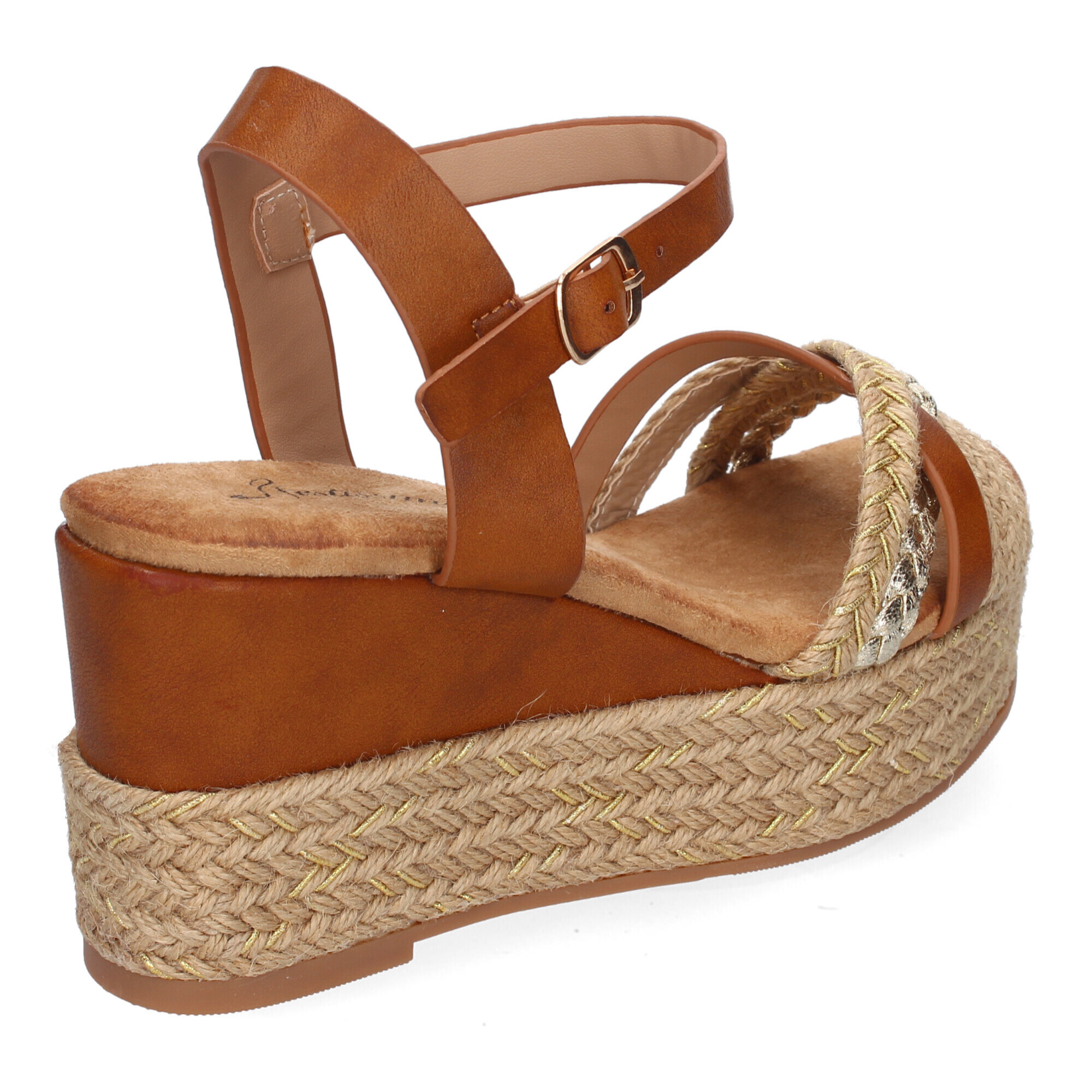 Sandalia de Cuña de Yute para Mujer, Comodas y Elegantes, Diseño Moderno