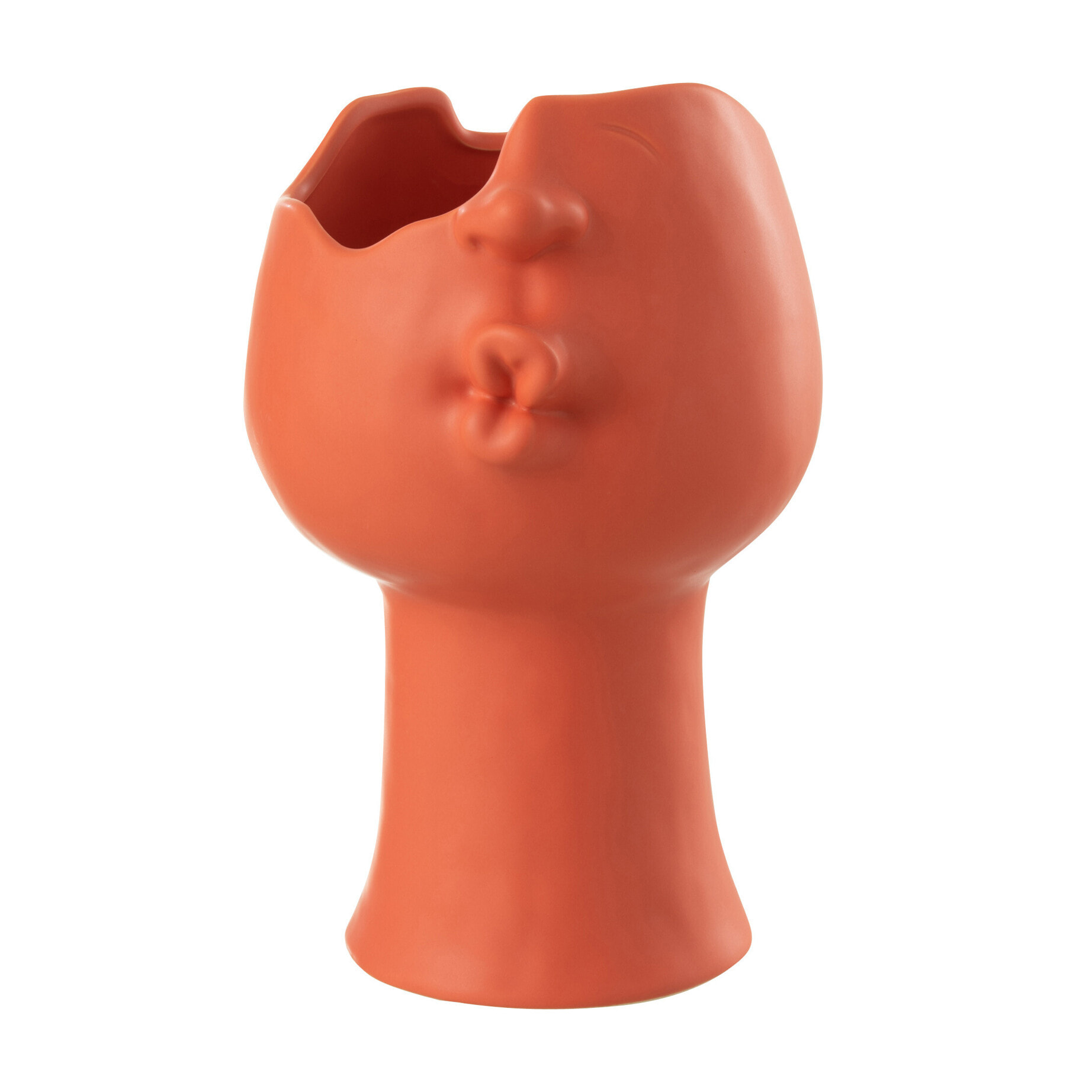 J-Line cache-pot Enya - porcelaine - teracotta - Ø 17 cm