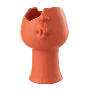 J-Line cache-pot Enya - porcelaine - teracotta - Ø 17 cm