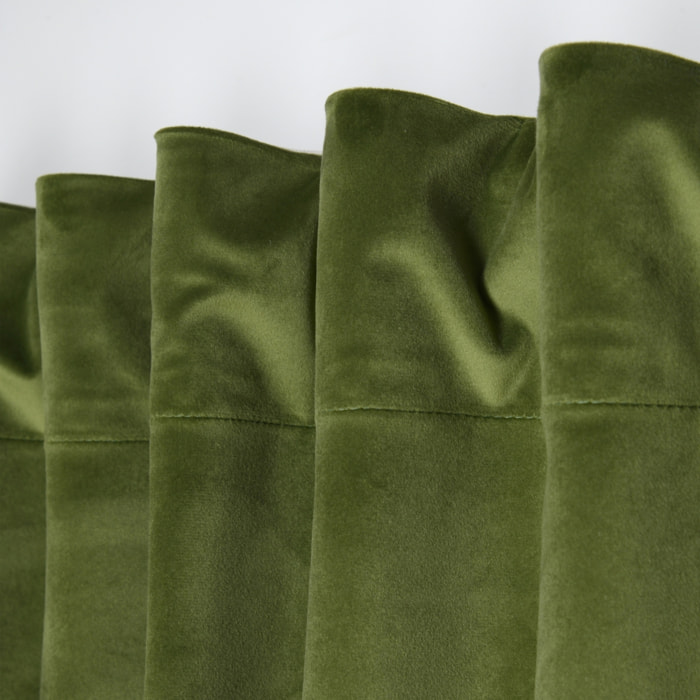 Rideau en velours tamisant - Kaki