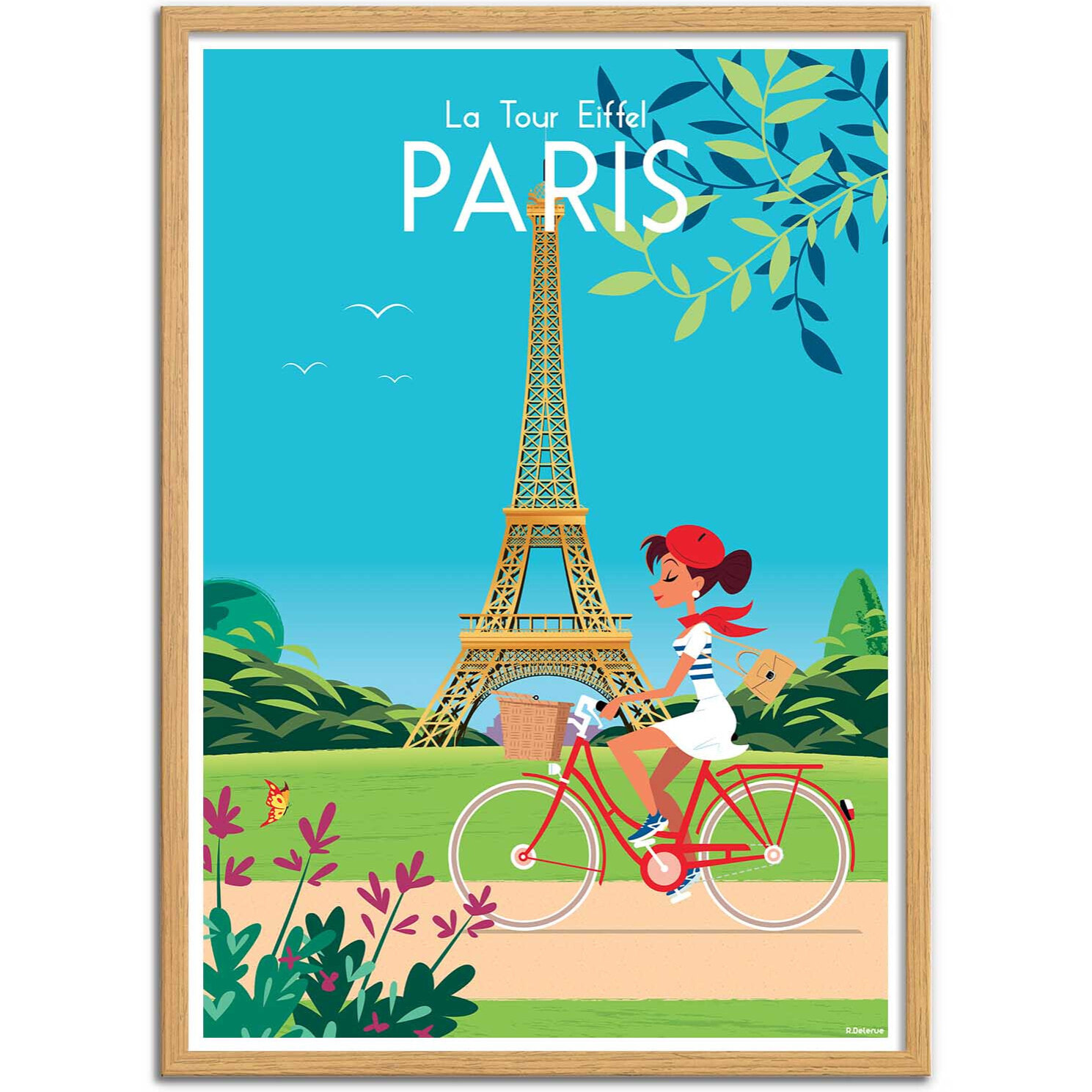 Affiche - Paris la tour Eiffel - Raphael Delerue