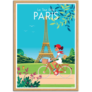 Affiche - Paris la tour Eiffel - Raphael Delerue