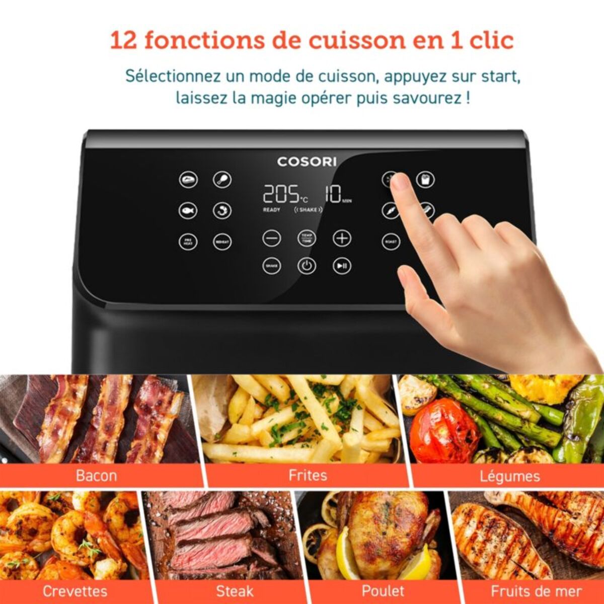Friteuse sans huile COSORI KOSP0028EUN Premium II Chef Edition 6,2 L