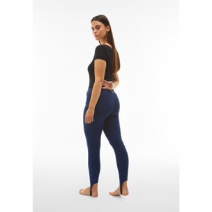 Jeggings push up WR.UP® vita regular con ghette sul fondo