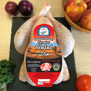 2 Poulets Fermier Label Rouge Halal - 2x1,4kg - France