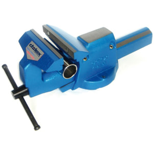 Mordaza de banco DOLEX Serie 80 con pinza para tubos - Apertura: 240 mm - 88