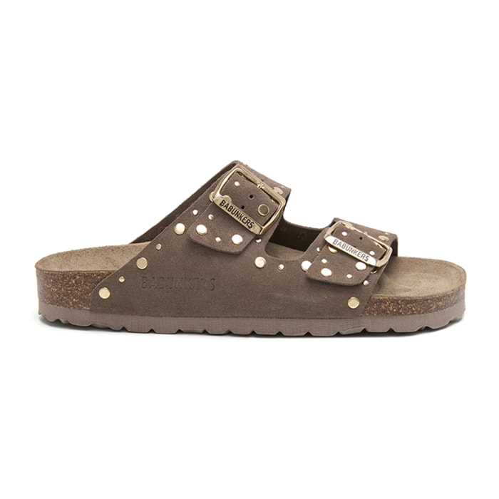 SANDALIA BABUNKERS MARRON
