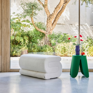 Banc design revêtement bouclette 1-2 places SASHA