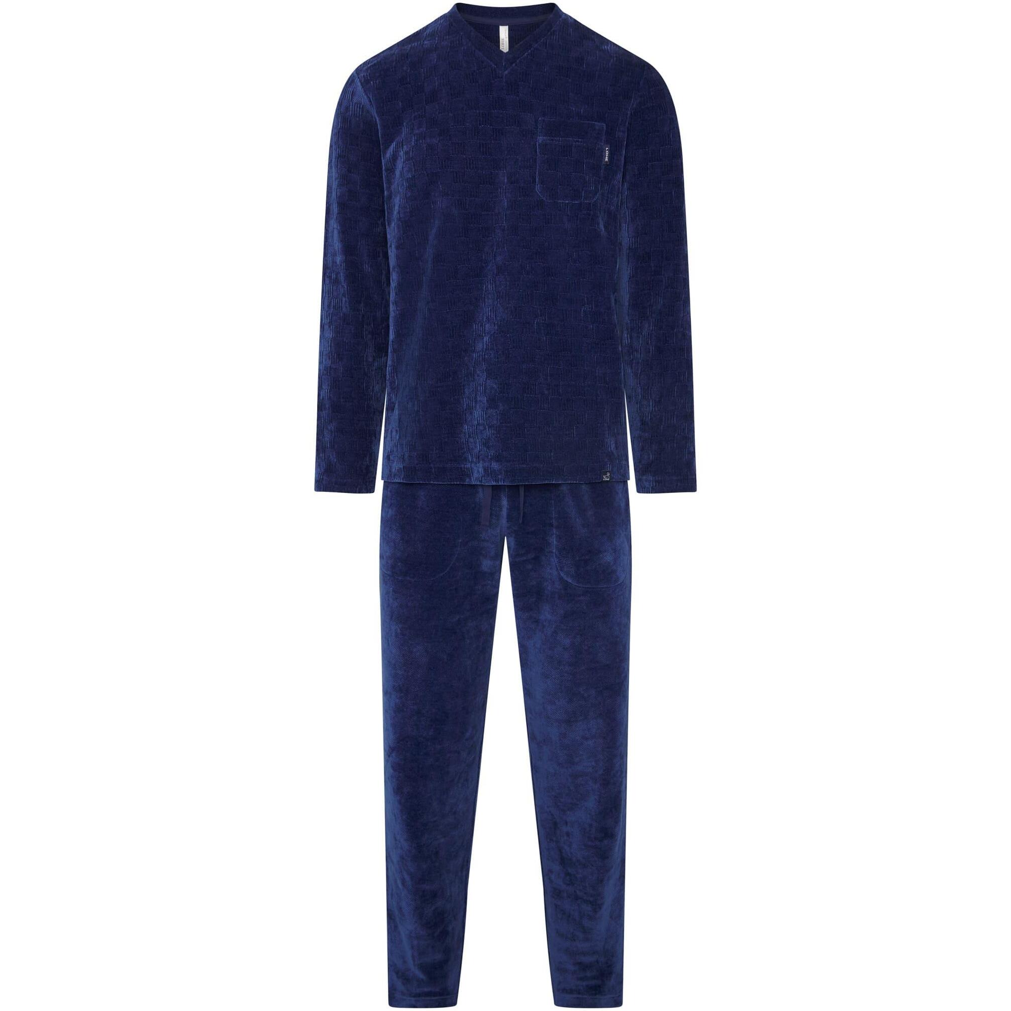 Pijama hombre terciopelo cuadritos