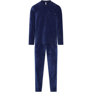 Pijama hombre terciopelo cuadritos