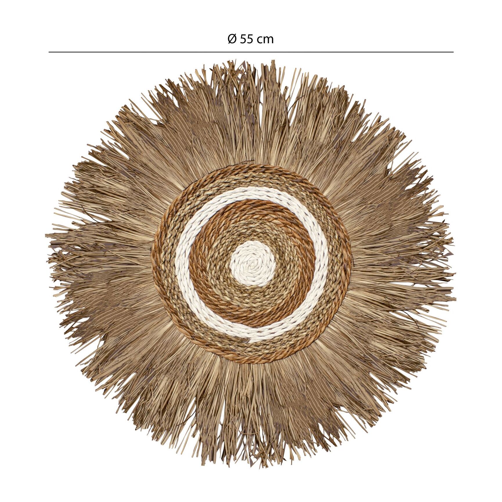 Décoration en fibre végétales naturelles 55cm KALA
