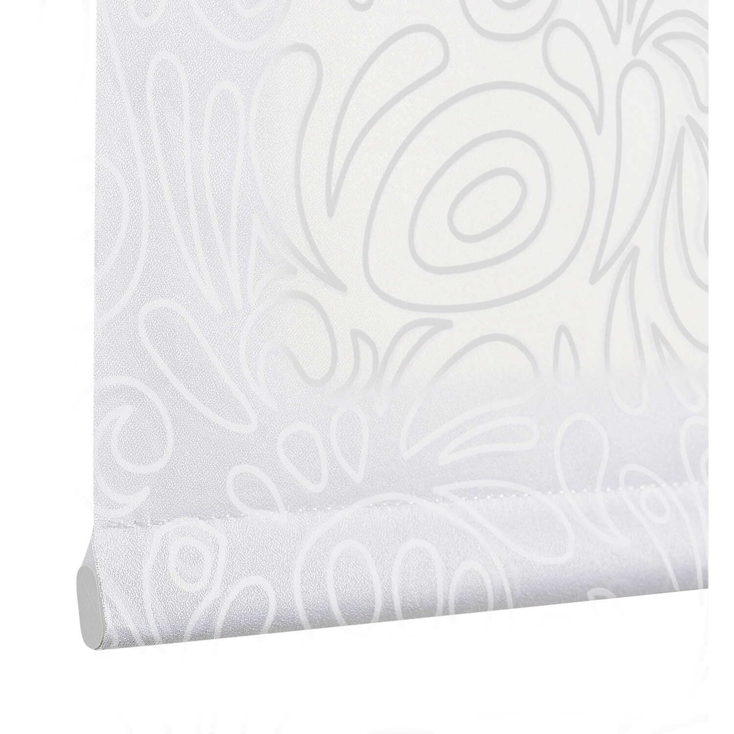 Estor Easyfix Tráslucido Deco Paisley Blanco