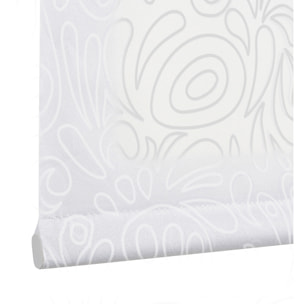 Estor Easyfix Tráslucido Deco Paisley Blanco