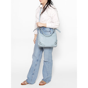 Borsa a spalla da donna In Vera pelle Made in Italy 30x30x9 cm