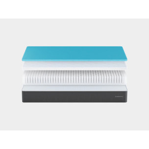 Colchón El Marmota Hybrid - Viscoelástica + Espuma Airsoft-Tech + Muelles ensacados - Altura ±24cm