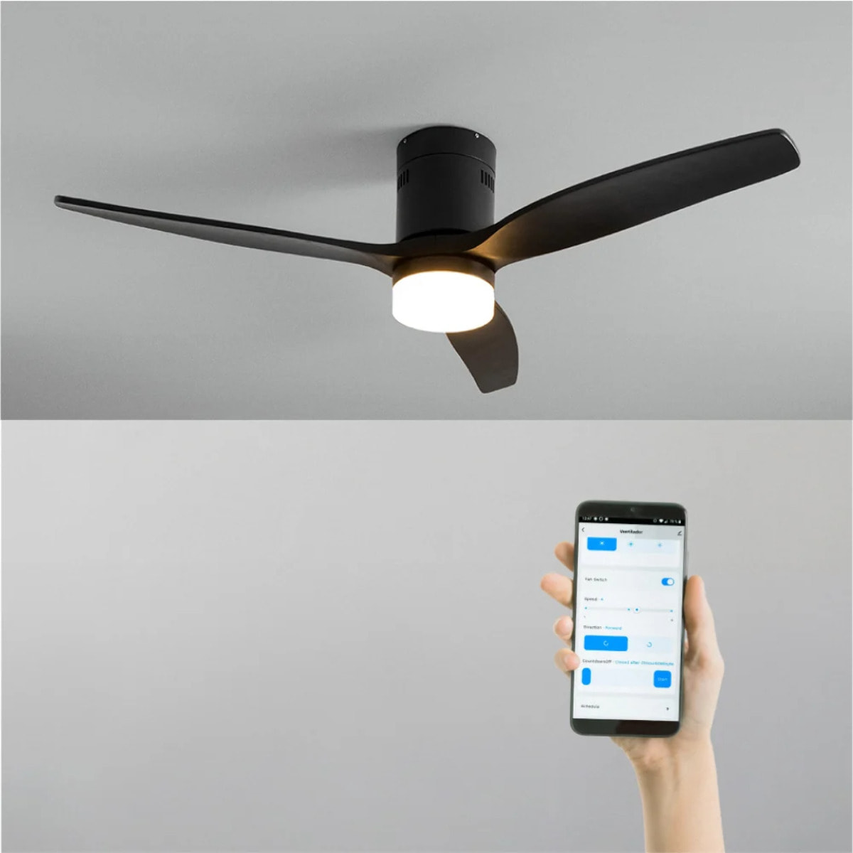 CREATE - WIND CALM NATURAL WOOD - Ventilateur de plafond 40W silencieux 100% bois | Veepee