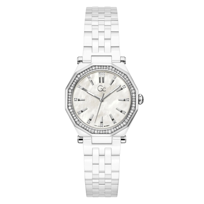 Reloj Gc Z59003L1 Mujer Analogico Cuarzo con Correa de Ceramica