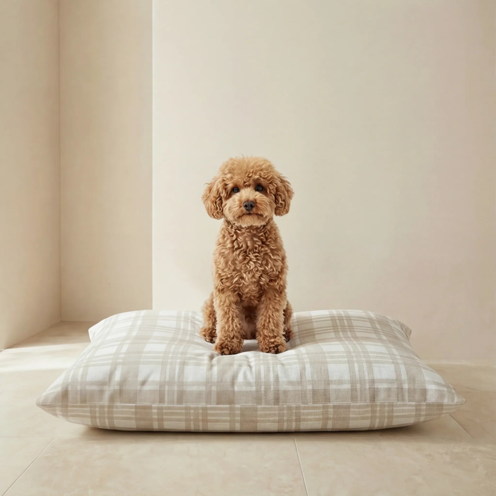 Lit pour animaux déhoussable et antitaches Jara Beige