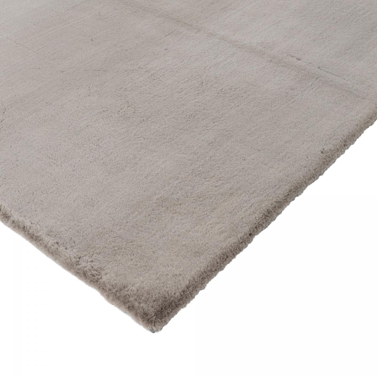 Tapis longs poils shaggy tissé motif uni NUJO