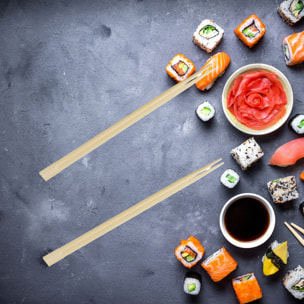 20 baguettes en bambou Fackelmann Asia Line