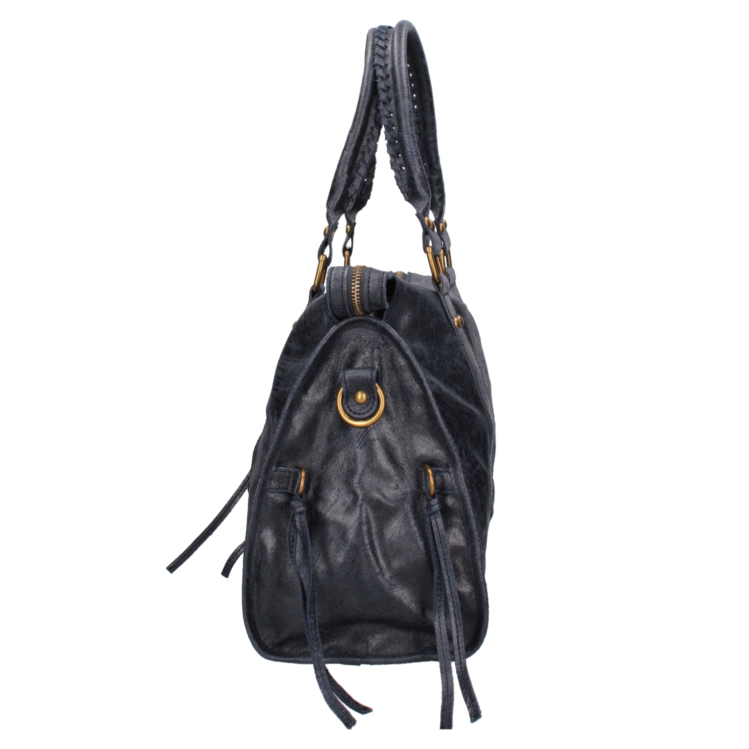 Borsa a spalla da donna - Modello Elara - Vera pelle - 41.0 x 28.0 x 13.0 cm