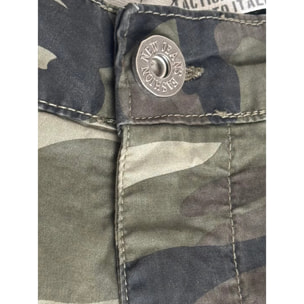Bermuda Esercito cargo camouflage verdi uomo