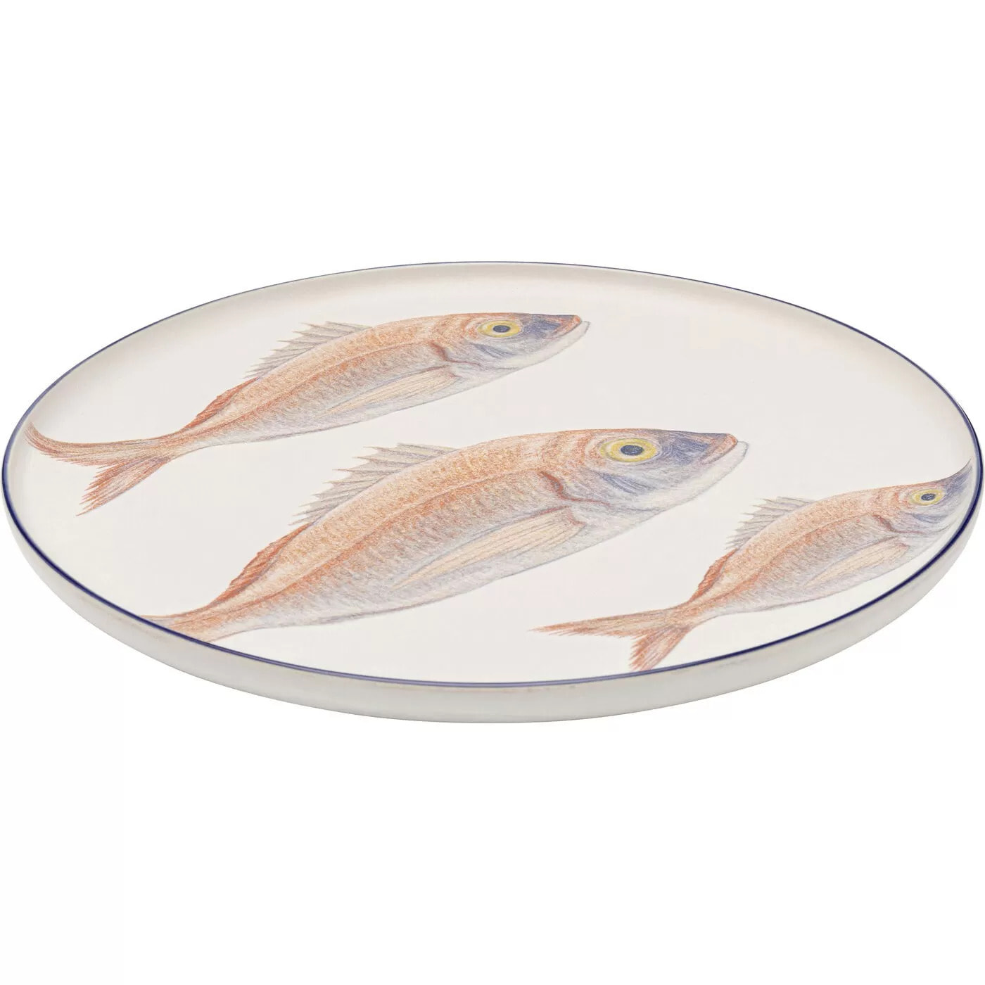 Assiettes poissons 27cm set de 8 Kare Design
