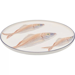 Assiettes poissons 27cm set de 8 Kare Design