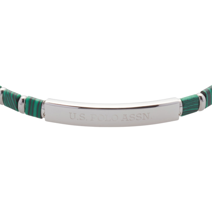 Bracciale U.S. Polo Assn. In acciaio con pietre