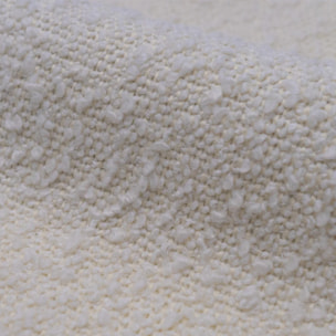 Tête de lit en tissu bouclé beige 160 cm - Eva