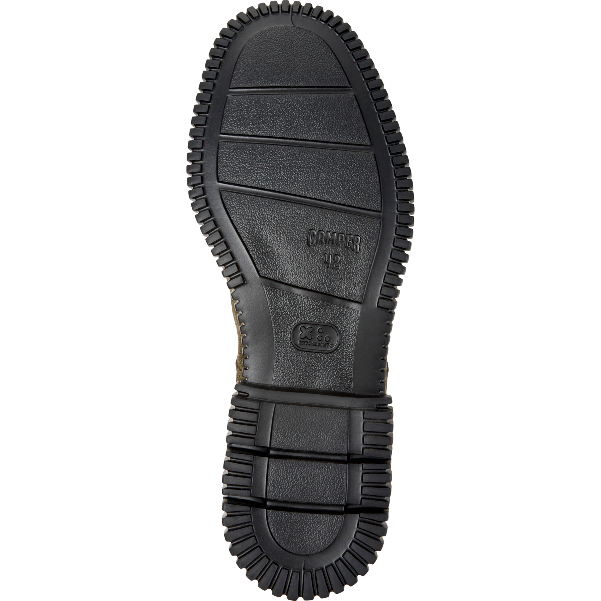 Zapatos de cordones - CAMPER Pix - Verde - Piel de ante