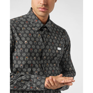 PHILIPP PLEIN Shirt Sugar Daddy Cut LS MONOGRAM