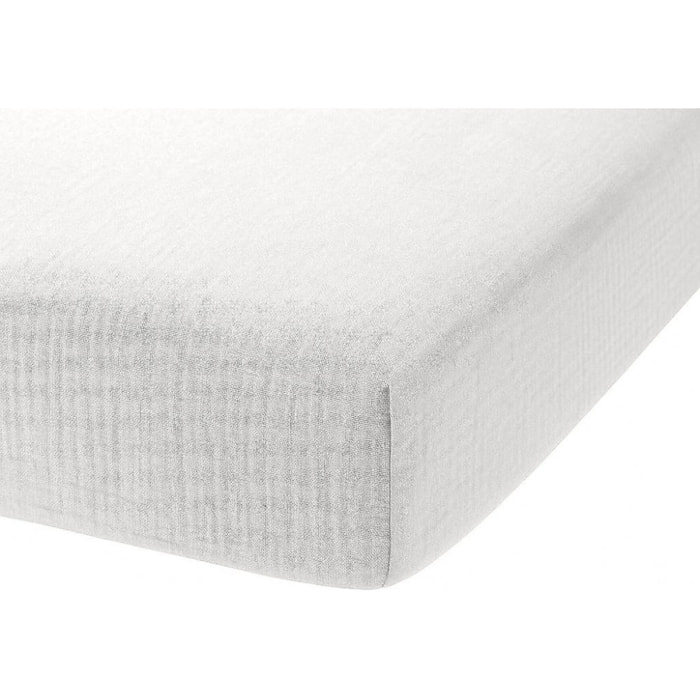 Drap Housse - Bonnet:30cm - 100% gaze De Coton Chantilly