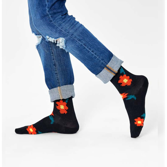 Calcetines pixle flower 3/4 crew