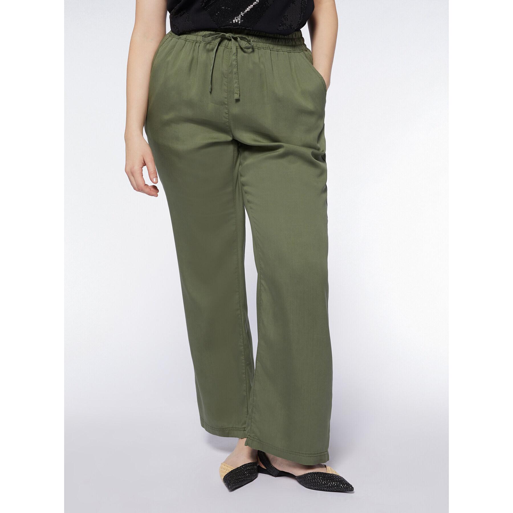 Fiorella Rubino - Pantalones joggers de pierna ancha - Verde