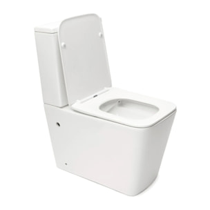 Infinitio kit WC à poser sans bride évacuation vario + abattant SoftClose + réservoir de chasse d'eau, blanc (SATINF032SREXVPSN)