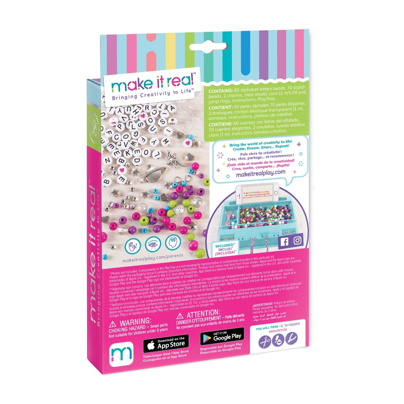 Braccialetti Alfabeto Block & Rock Make It Real